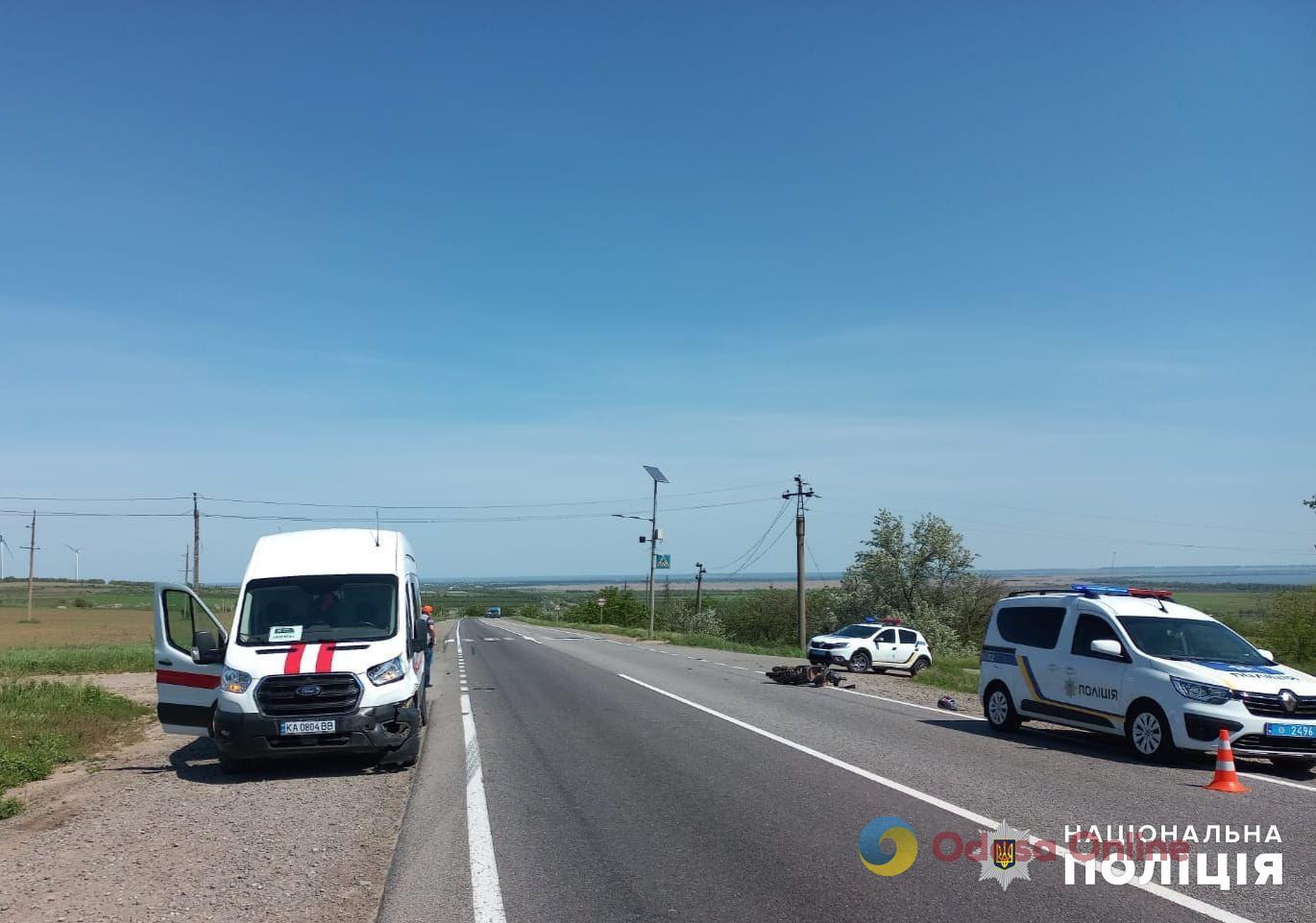 В результате ДТП на трассе Одесса-Рени в реанимацию попал мопедист
