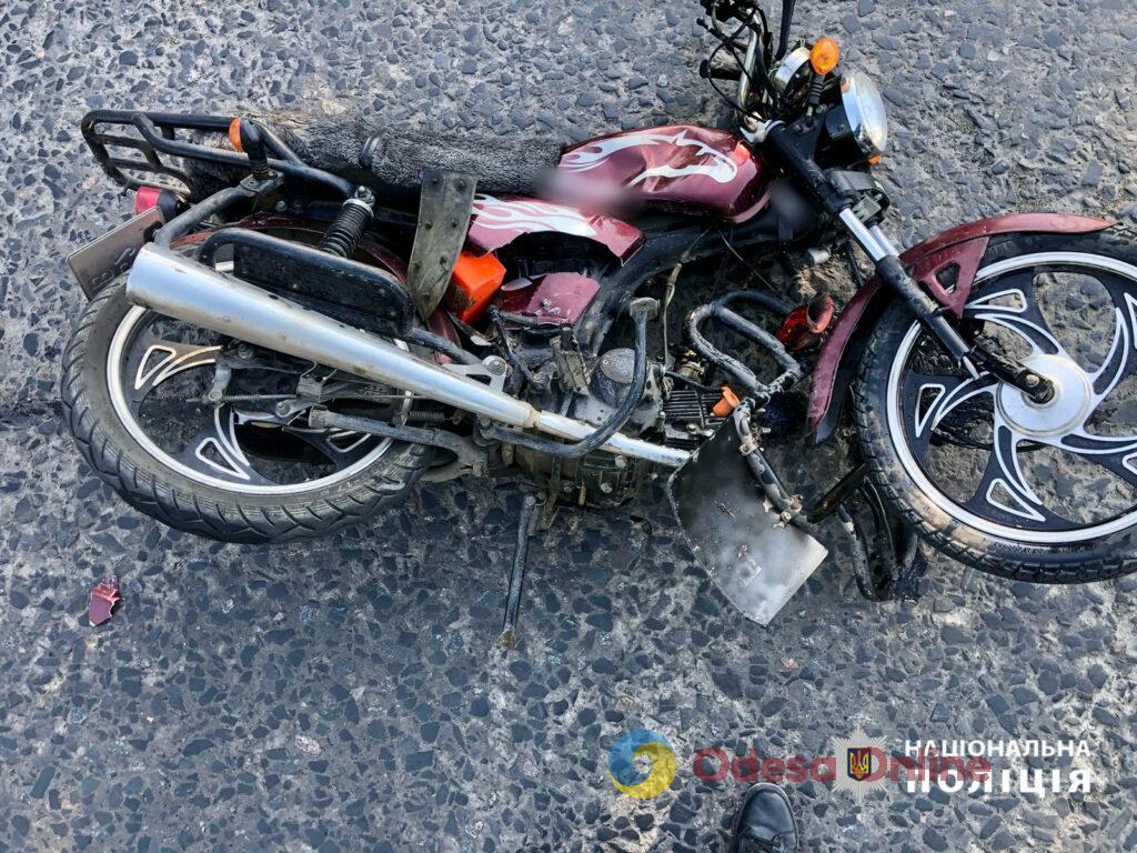 В Подольске столкнулись легковушка и мотоцикл: мотоциклист в коме