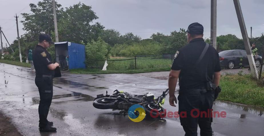 В Одесской области мотоциклист нарушил ПДД и попал в реанимацию