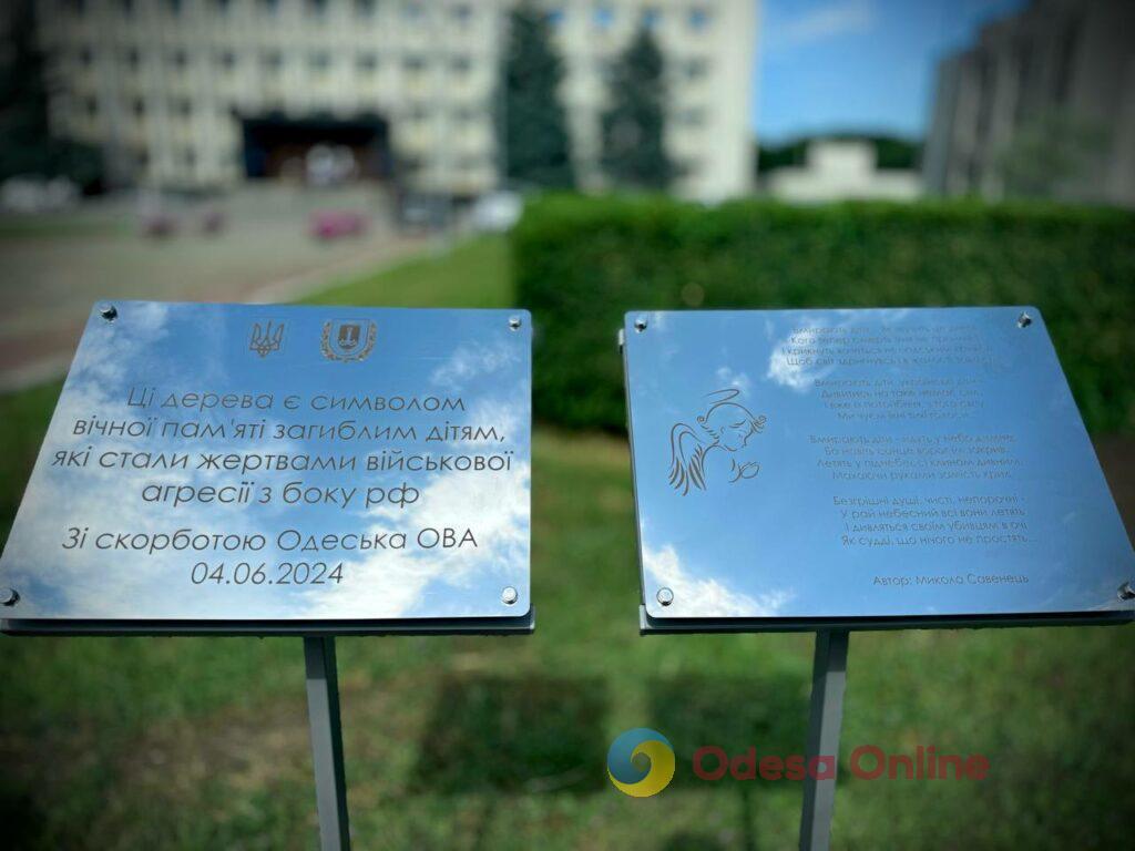 В Одесе появилась аллея сакур в память о детях, погибших в ходе войны