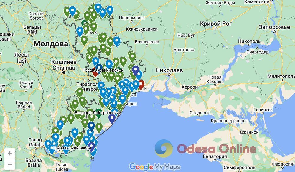 На Одещині запрацювала інтерактивна карта екологічних пам’яток