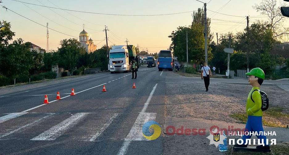 В Маяках международный автобус сбил ребенка на пешеходном переходе