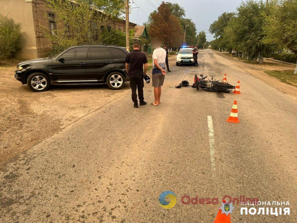 В Одесской области подросток на мотоцикле врезался в авто и отправился в больницу