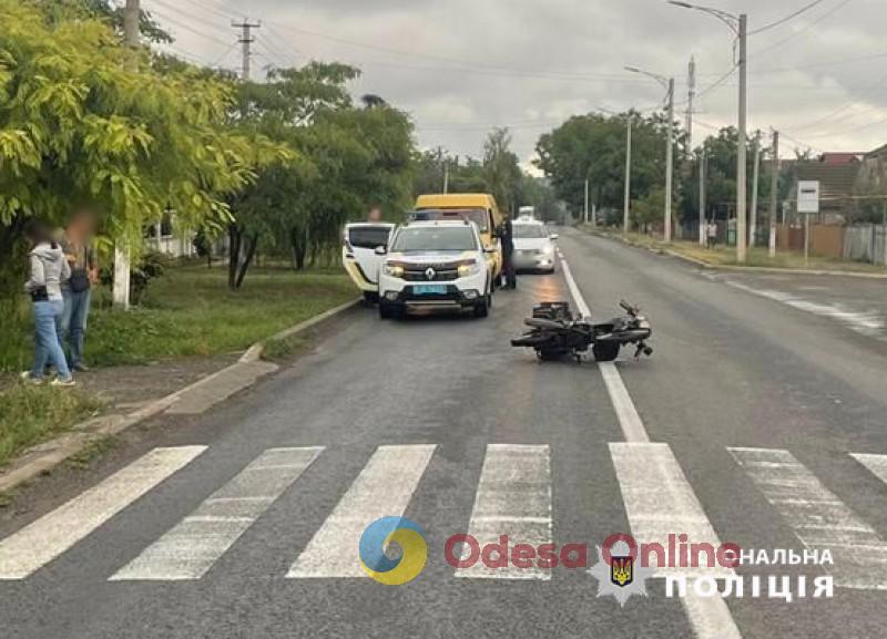 В Измаильском районе в ДТП пострадал пожилой мотоциклист