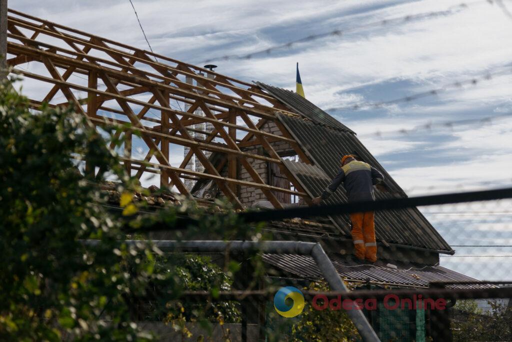 За четыре дня дроновых атак в Одессе пострадал 121 частный дом (фото)