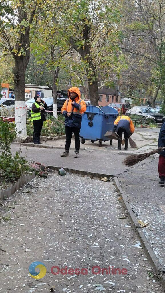 В Одессе на месте ночного «прилета» развернули оперативный штаб