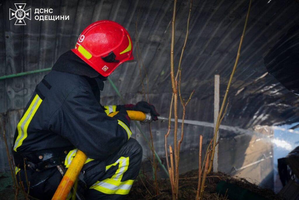 В Сычавке под Одессой горели курени у моря