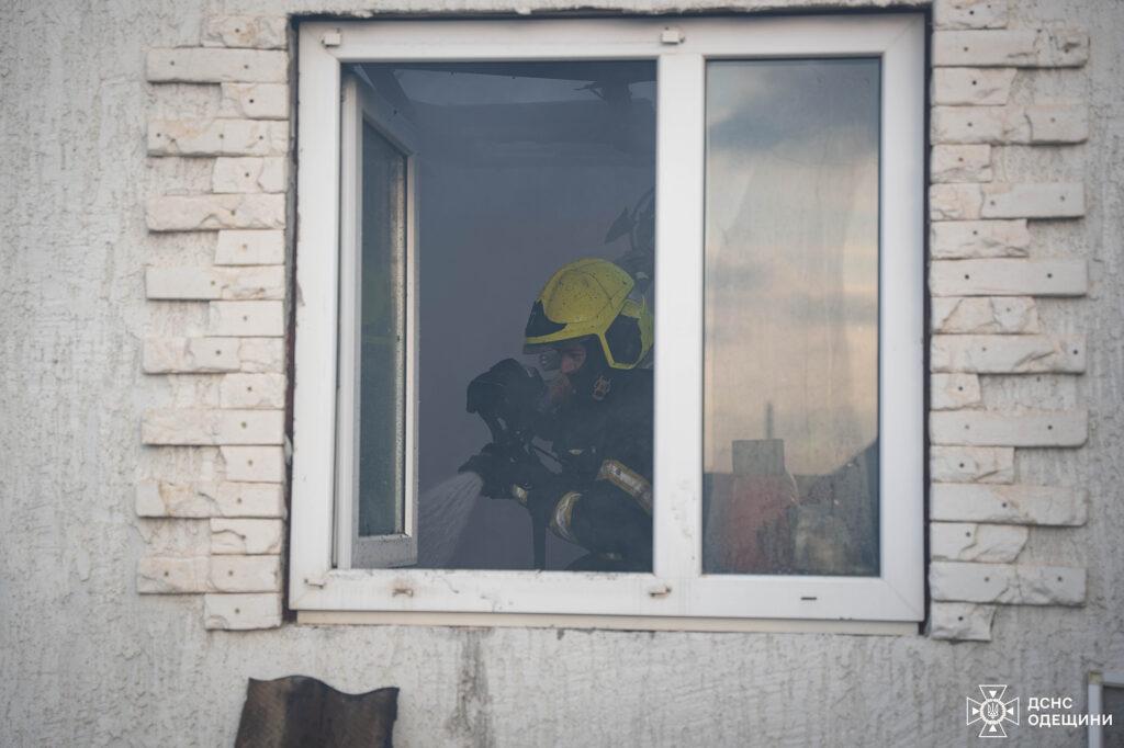 Под Одессой сгорел частный дом