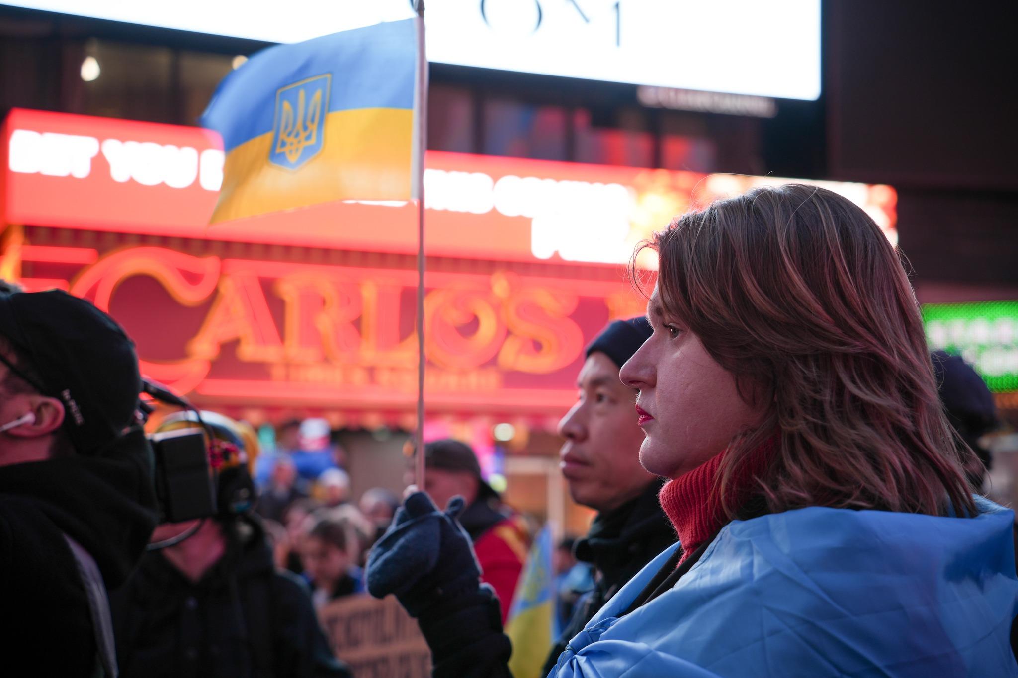 У Нью-Йорку на Таймс-сквер пройшла акція на підтримку України (фото, відео)