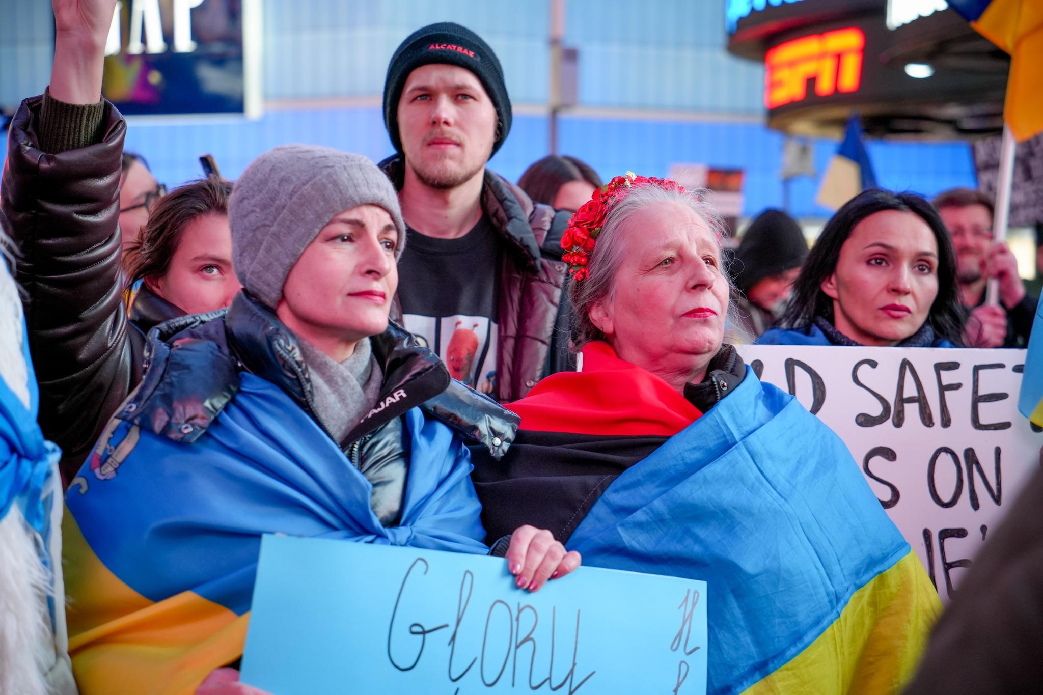 У Нью-Йорку на Таймс-сквер пройшла акція на підтримку України (фото, відео)