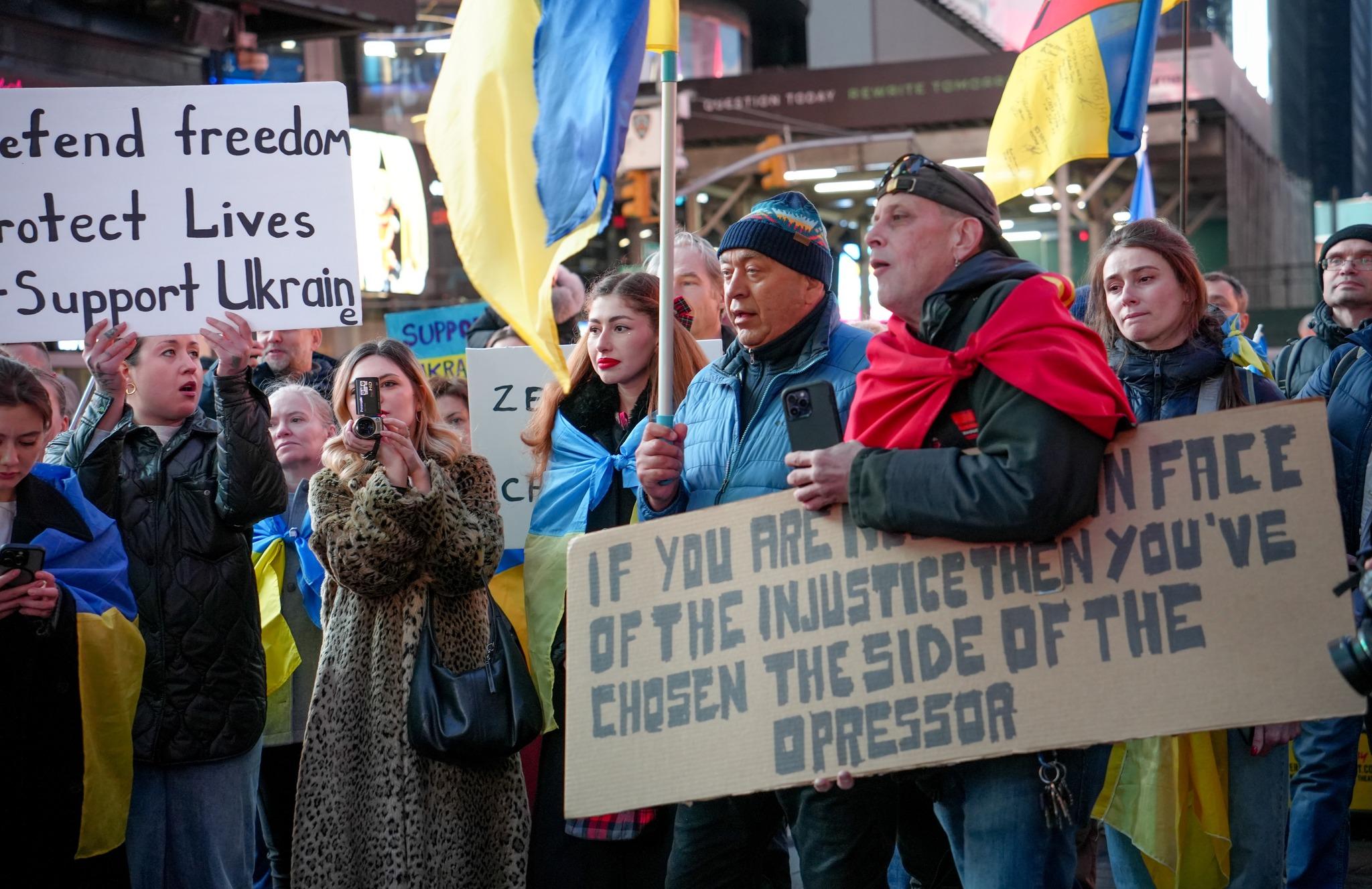 У Нью-Йорку на Таймс-сквер пройшла акція на підтримку України (фото, відео)