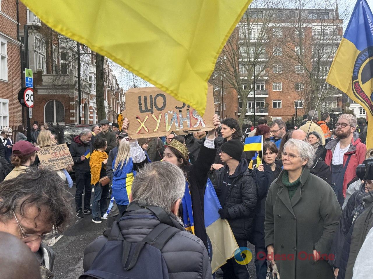 У Лондоні приходить масовий мітинг на підтримку України (фото, відео)