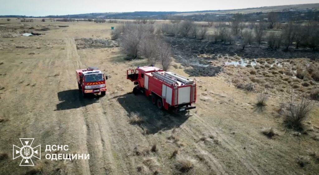 В Одесской области бушевал масштабный пожар