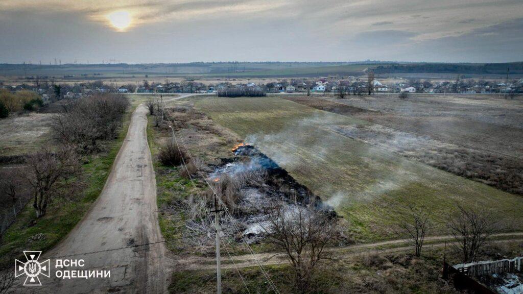 В Одесской области при помощи БпЛА ловили поджигателей