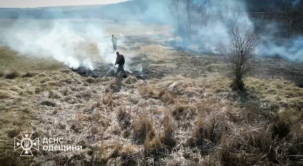 В Одесской области бушевал масштабный пожар