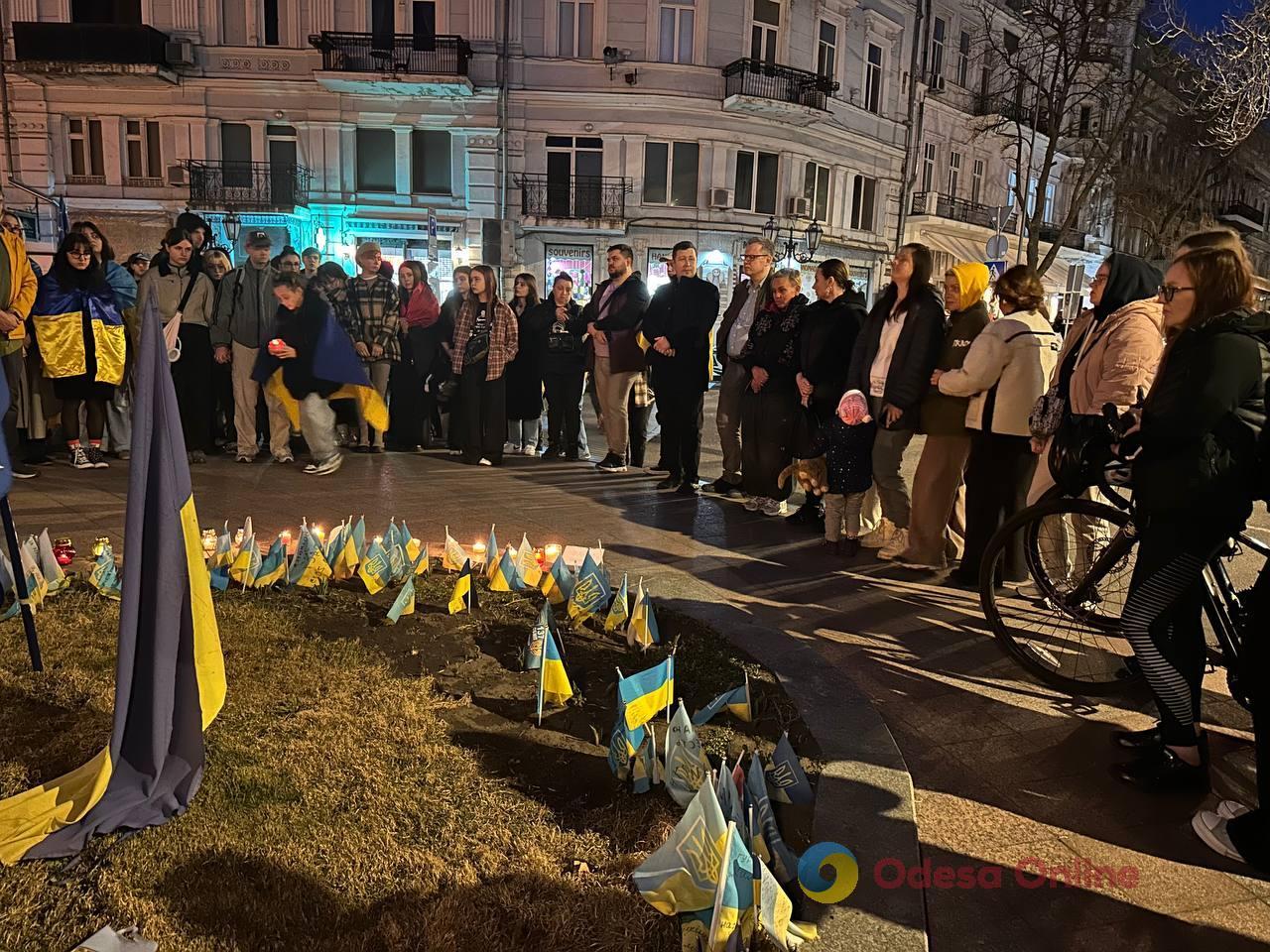 Одесситы собрались, чтобы почтить память Демьяна Ганула (фото, видео)