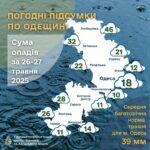 На севере Одесской области за два дня выпало почти 100% месячной нормы дождя