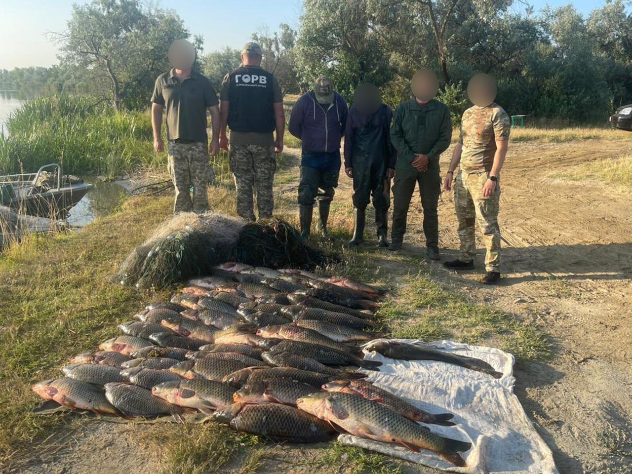 В Одесской области задержали браконьеров с уловом на сумму около 200 тысяч гривен