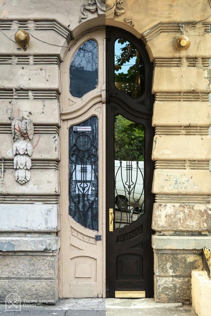 В историческом центре Одессы отреставрировали старинную дверь (фото)