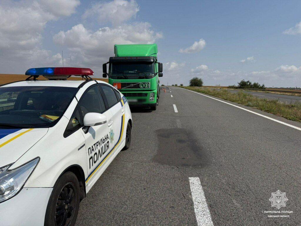 На Одещині зупинили фуру з п’яним водієм: драгер «зашкалив»