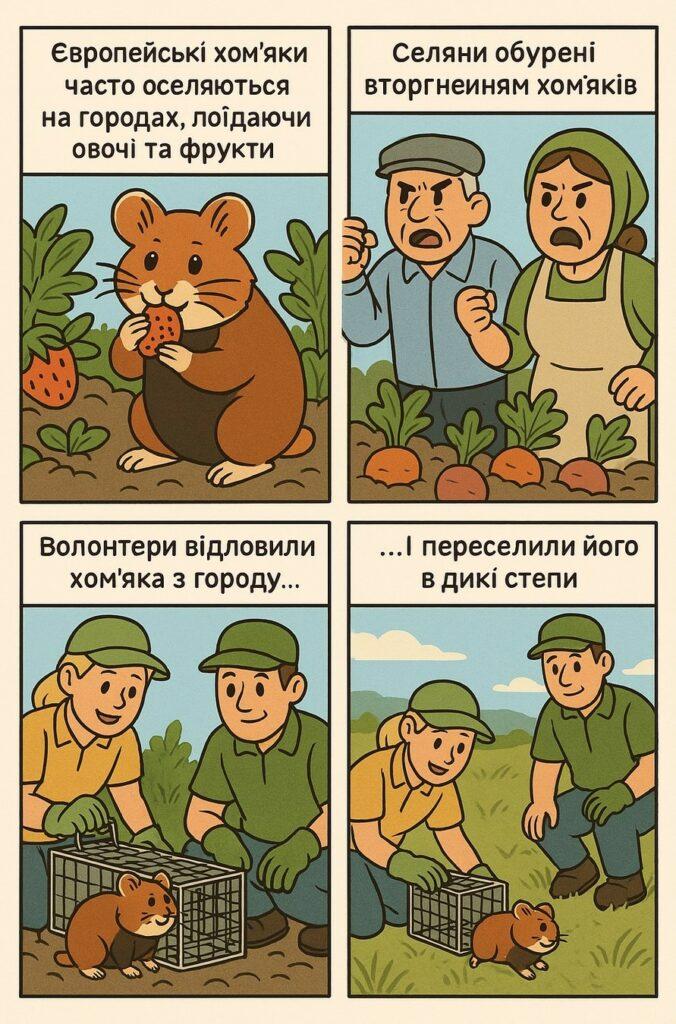Червонокнижних хом’яків повертають у дику природу на Одещині