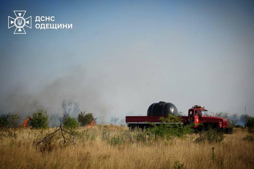 Вогнеборці декілька годин гасили масштабну пожежу в екосистемі під Одесою