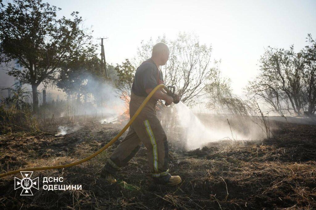Вогнеборці декілька годин гасили масштабну пожежу в екосистемі під Одесою