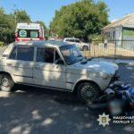 В Одесском районе в ДТП пострадал мотоциклист