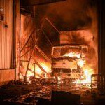 Ночная атака дронами на Одессу: вспыхнул масштабный пожар на складе