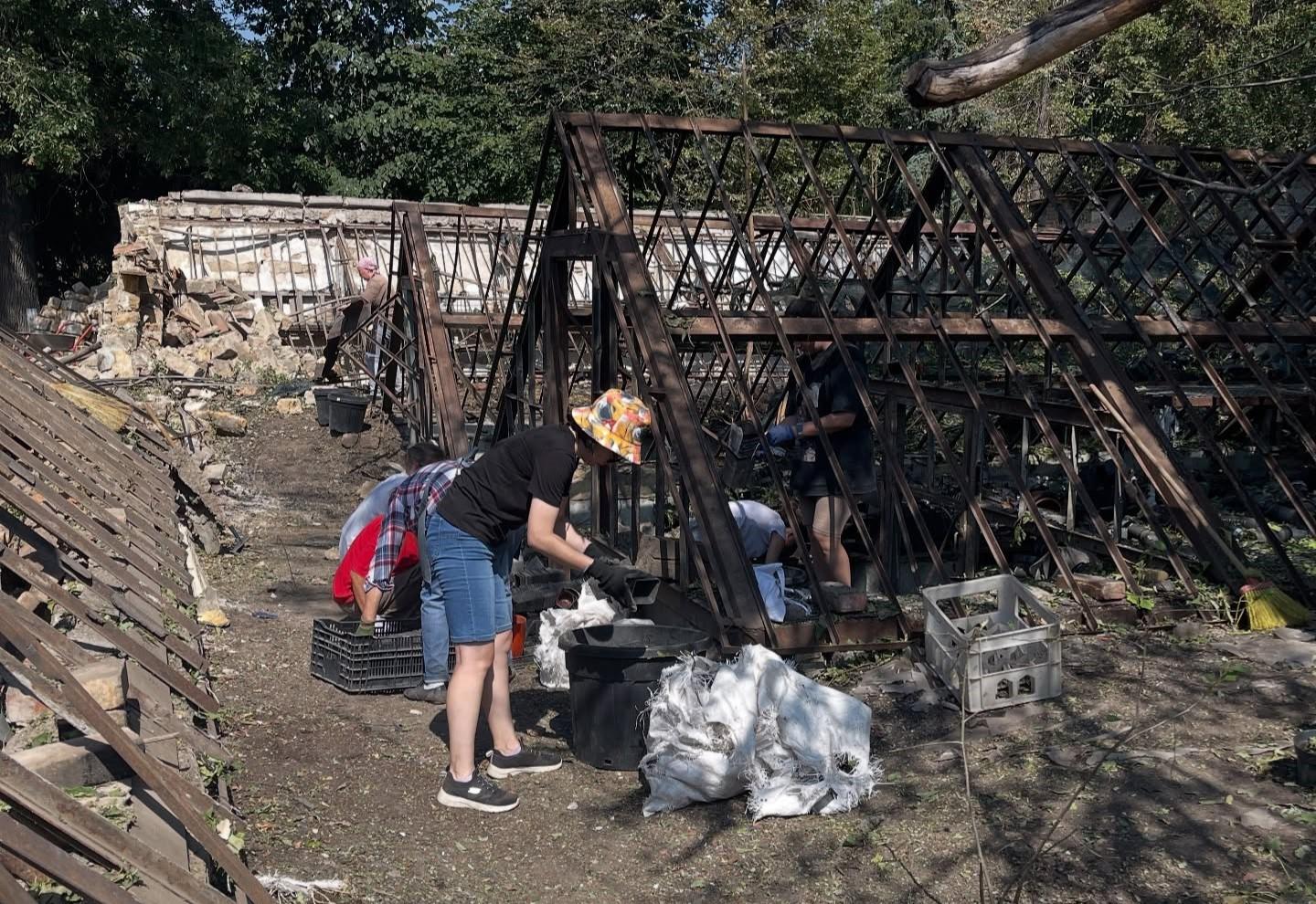Спасают растения и убирают: продолжается восстановление Одесского ботсада после обстрела РФ