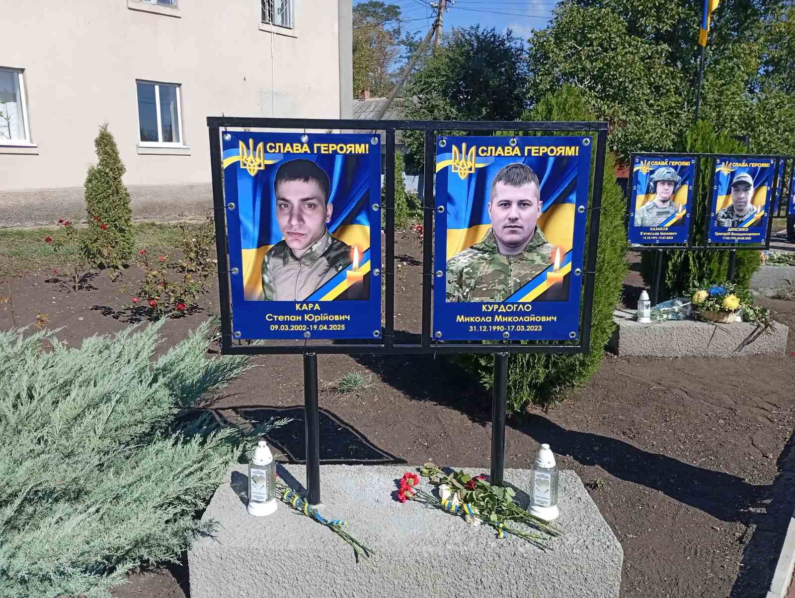Одещина: в одному з сел Тарутинскої громади відкрили Алею Слави на честь загиблих захисників