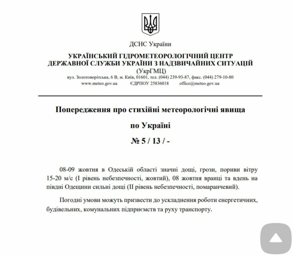 Из-за непогоды в Одессе продолжили дистанционное обучение