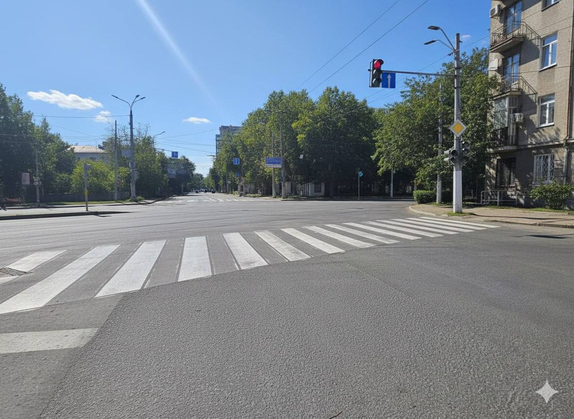 В Одессе обновили дорожную разметку на десяти локациях