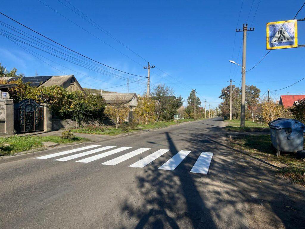 В Одессе обновили дорожную разметку на семи локациях