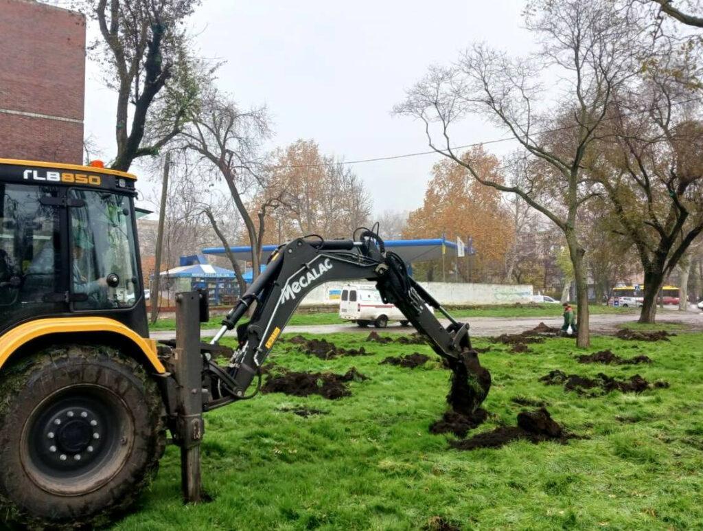 Близько 300 молодих дерев висадили в Азербайджанському парку в Одесі Около 300 молодых деревьев высадили в Азербайджанском парке в Одессе