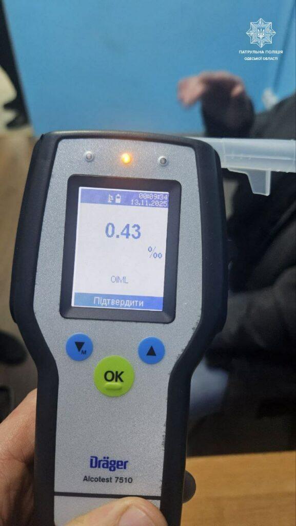В Одесі оштрафували водія електросамокату за нетверезу їзду В Одессе оштрафовали водителя электросамоката за нетрезвую езду
