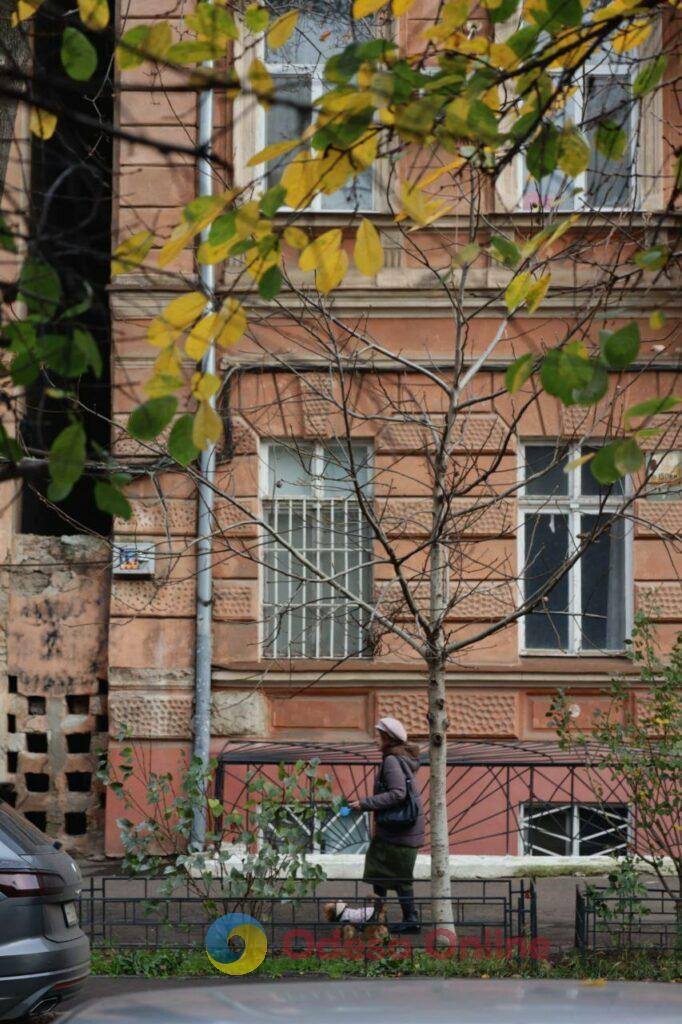 Пізня осінь в Одесі огортає дворики листям і дощем (фоторепортаж)