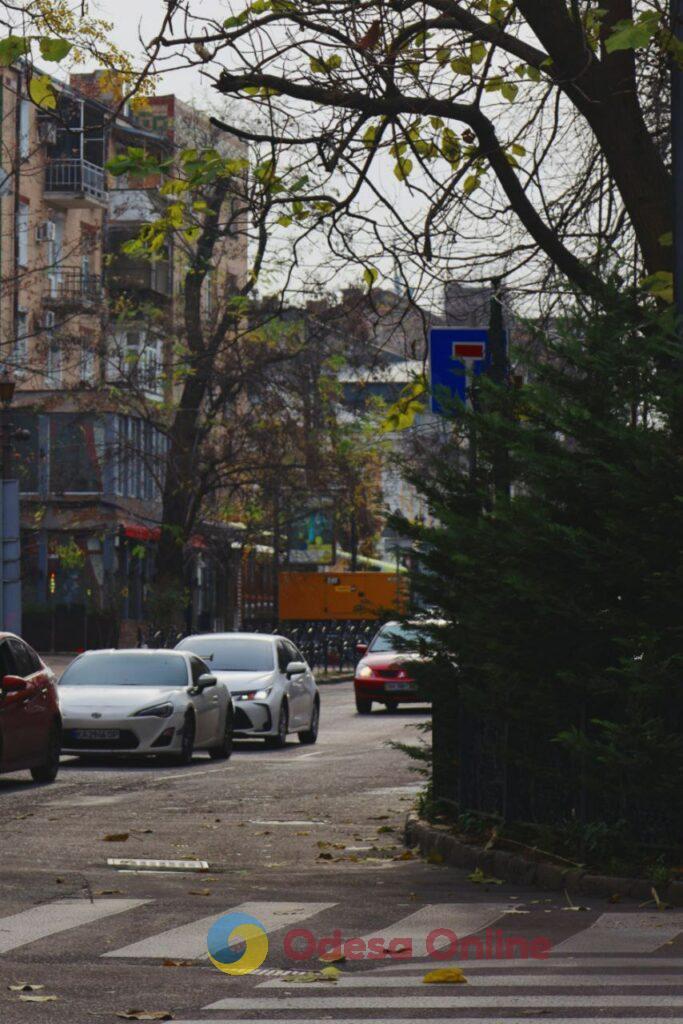 Пізня осінь в Одесі огортає дворики листям і дощем (фоторепортаж)