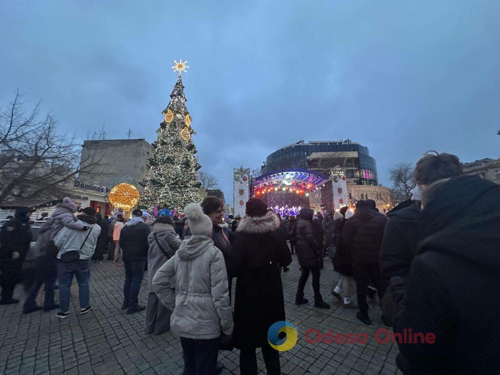 Зимова казка: в Одесі засвітили вогні на головній ялинці міста (фото)