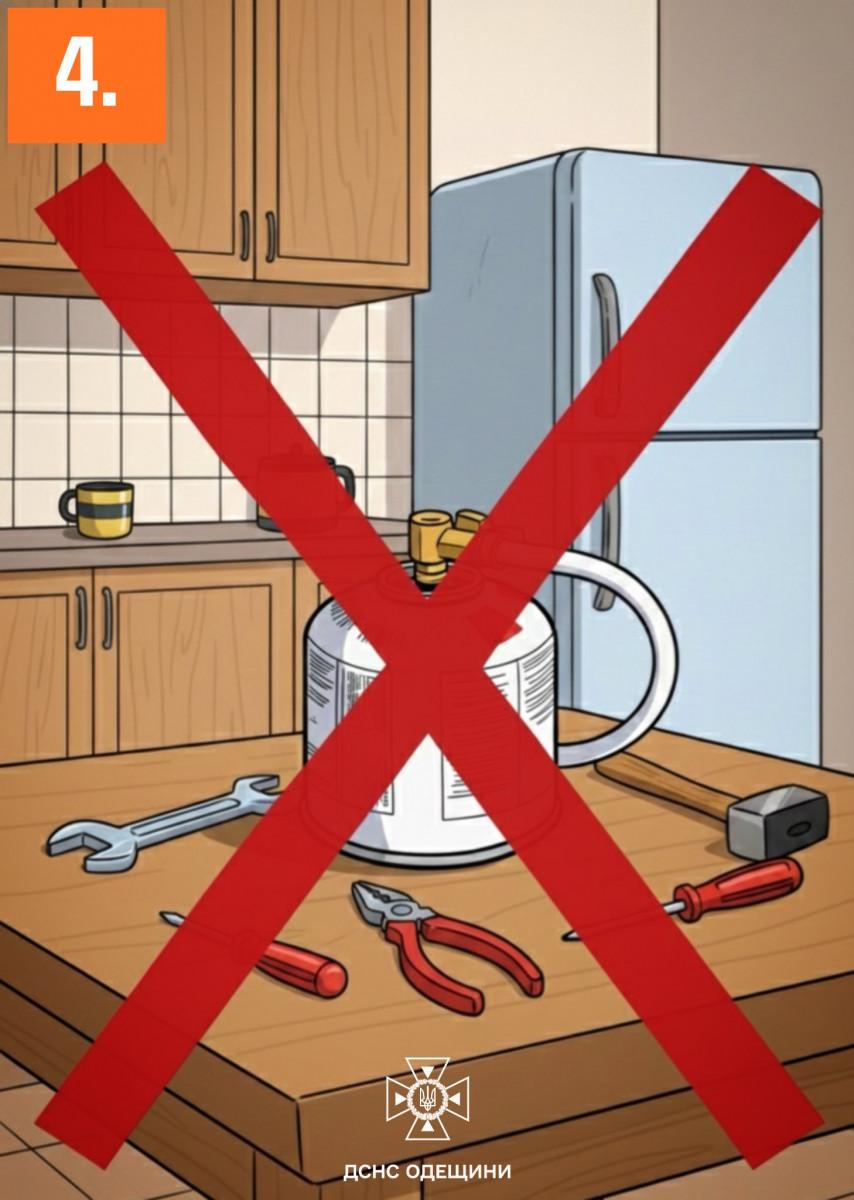 На Одещині почастішали випадки вибухів туристичних газових балонів – в ДСНС нагадали правила користування