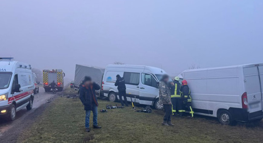 В Болградском районе столкнулись два микроавтобуса