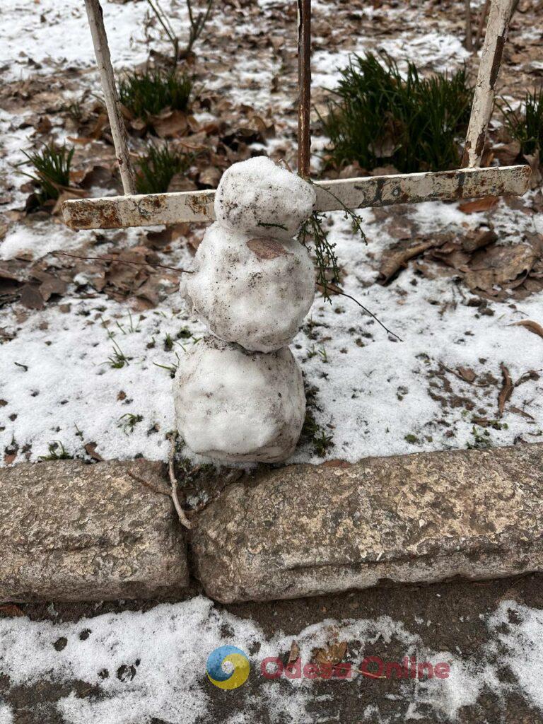 Первые снеговики и крещенские купания: фотохроника недели в Одессе