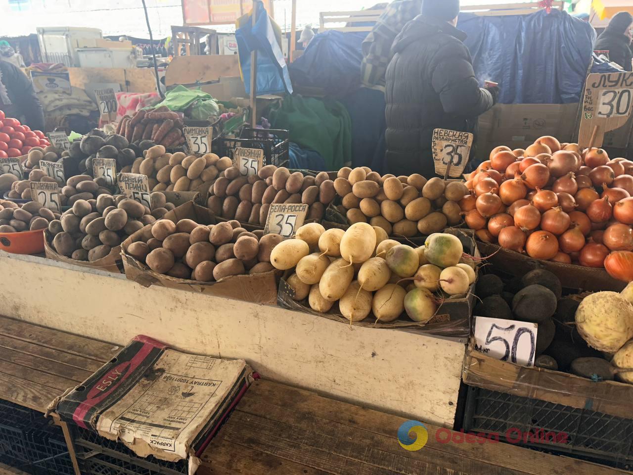 Яблука, корінь селери та ківі: суботні ціни на одеському Привозі