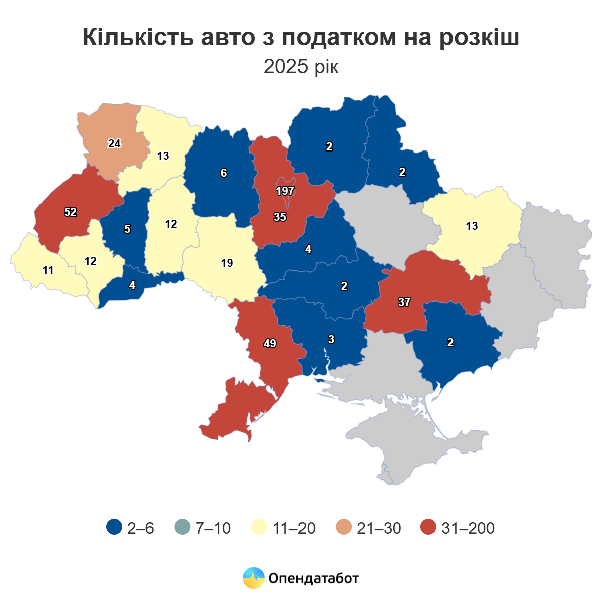 Одещина увійшла до лідерів за імпортом розкішних авто