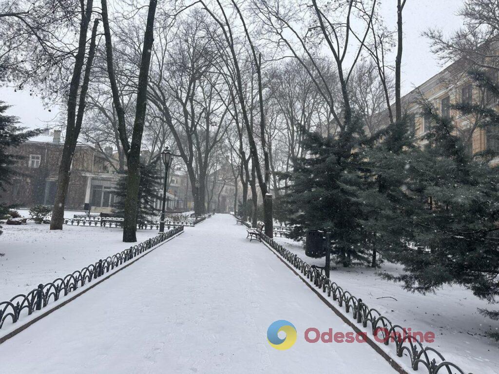 Як зі старої поштівки: фоторепортаж засніженої Одеси