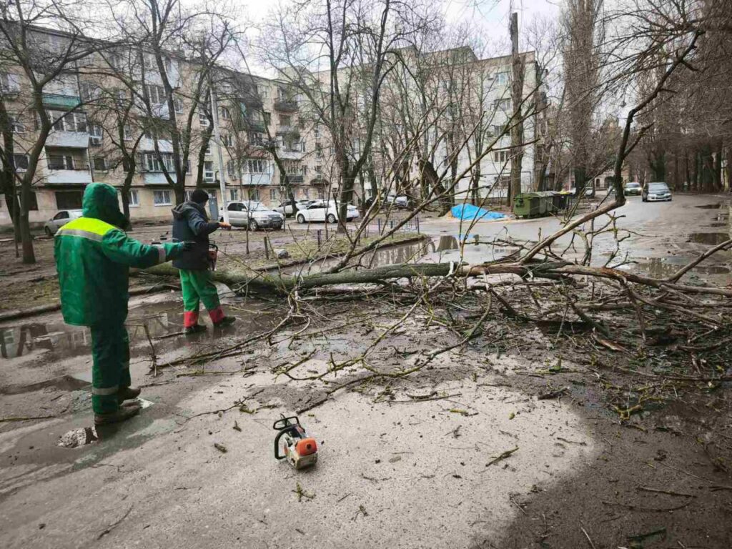 В Одесі ліквідовують наслідки нічної негоди