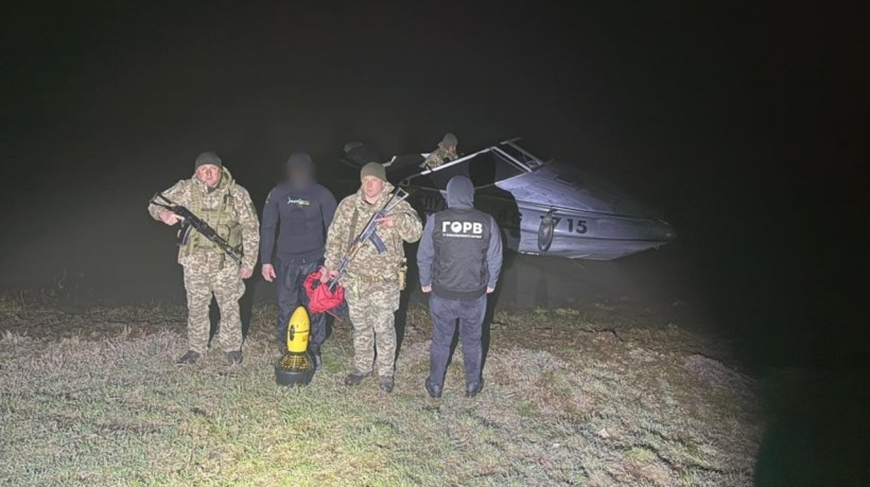 На Дунае пограничники задержали мужчину, который пытался сбежать из Украины