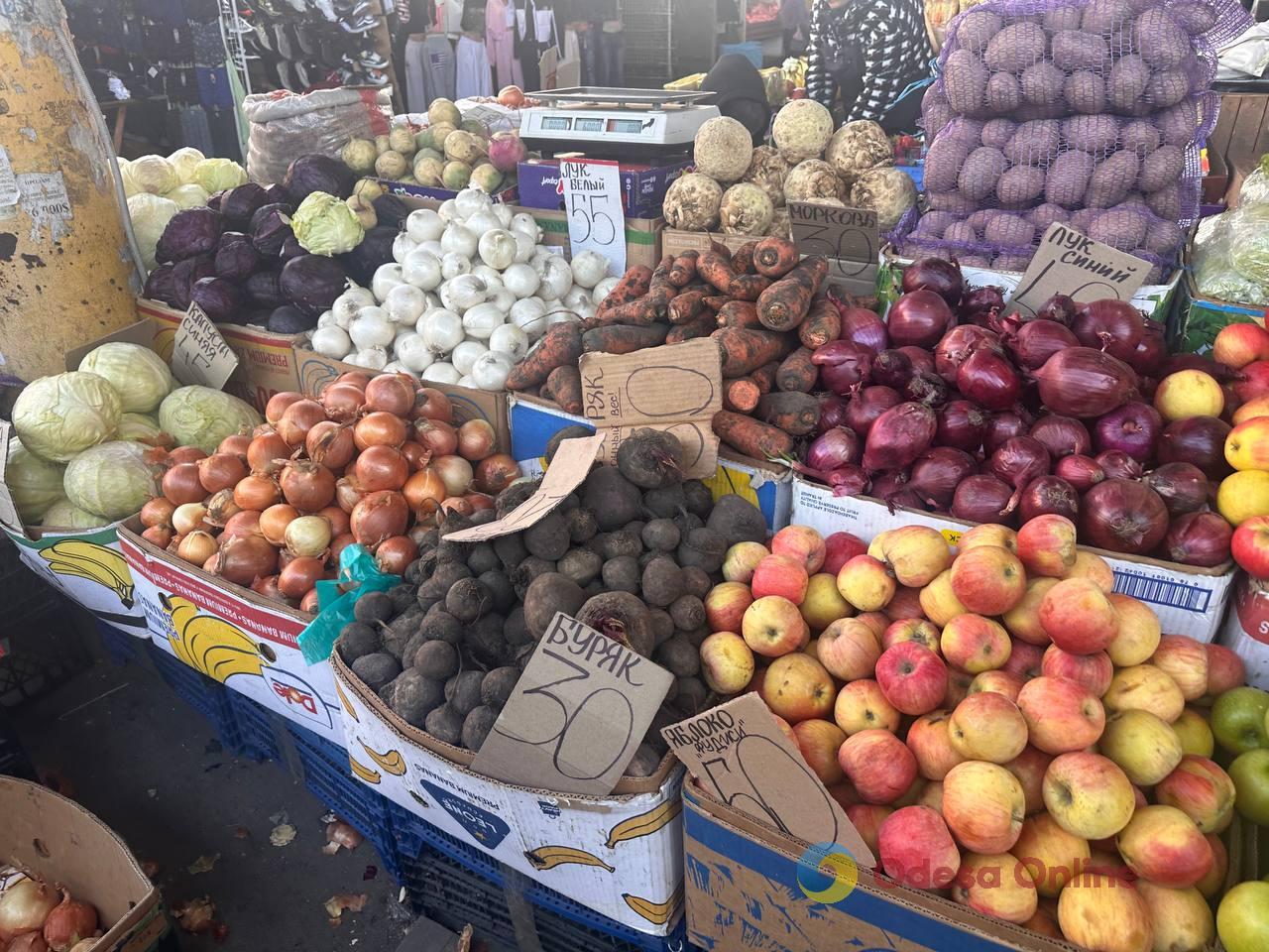 Синий лук, клубника и свинина: субботние цены на одесском «Привозе»