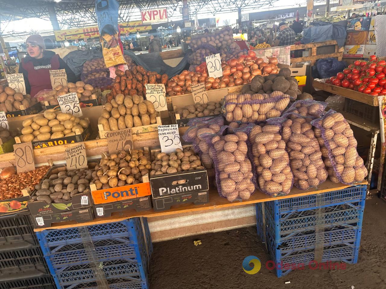 Синий лук, клубника и свинина: субботние цены на одесском «Привозе»