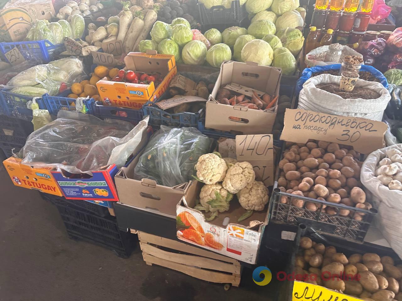 Синий лук, клубника и свинина: субботние цены на одесском «Привозе»